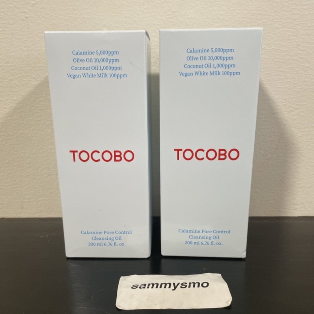 TOCOBO Calamine Pore Control Cleansing Oil 200ml - Oil Control & Pore Care, x2
